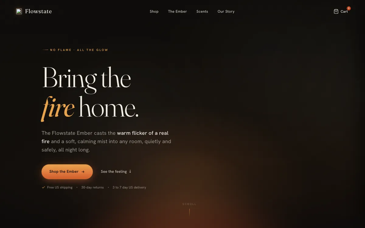 Flowstate website by Landon Scales