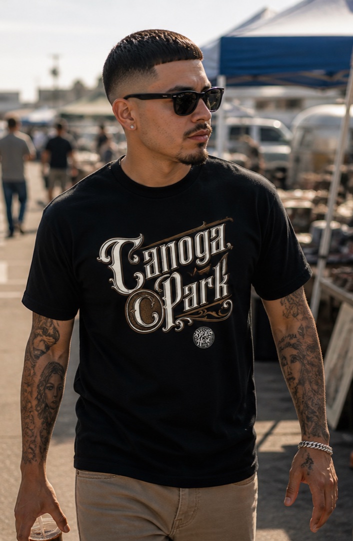 Canoga Park Cursive Tee