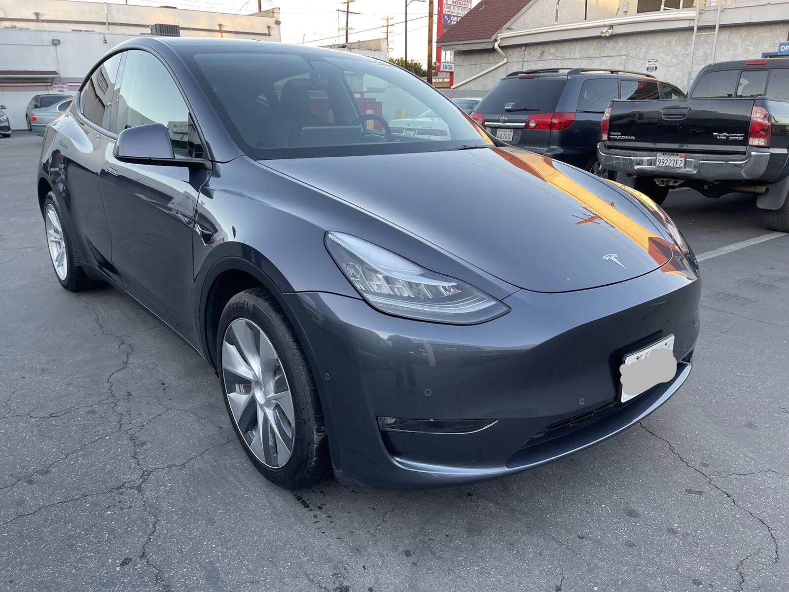 Tesla Model Y fully repaired by The California Auto Body Shop